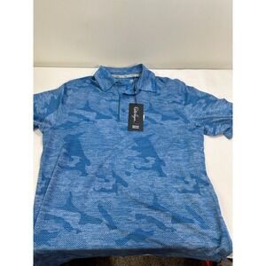 Walter Hagen Men's Perfect 11 Ditsy Floral Golf Polo Size S Nobility Navy MGA113